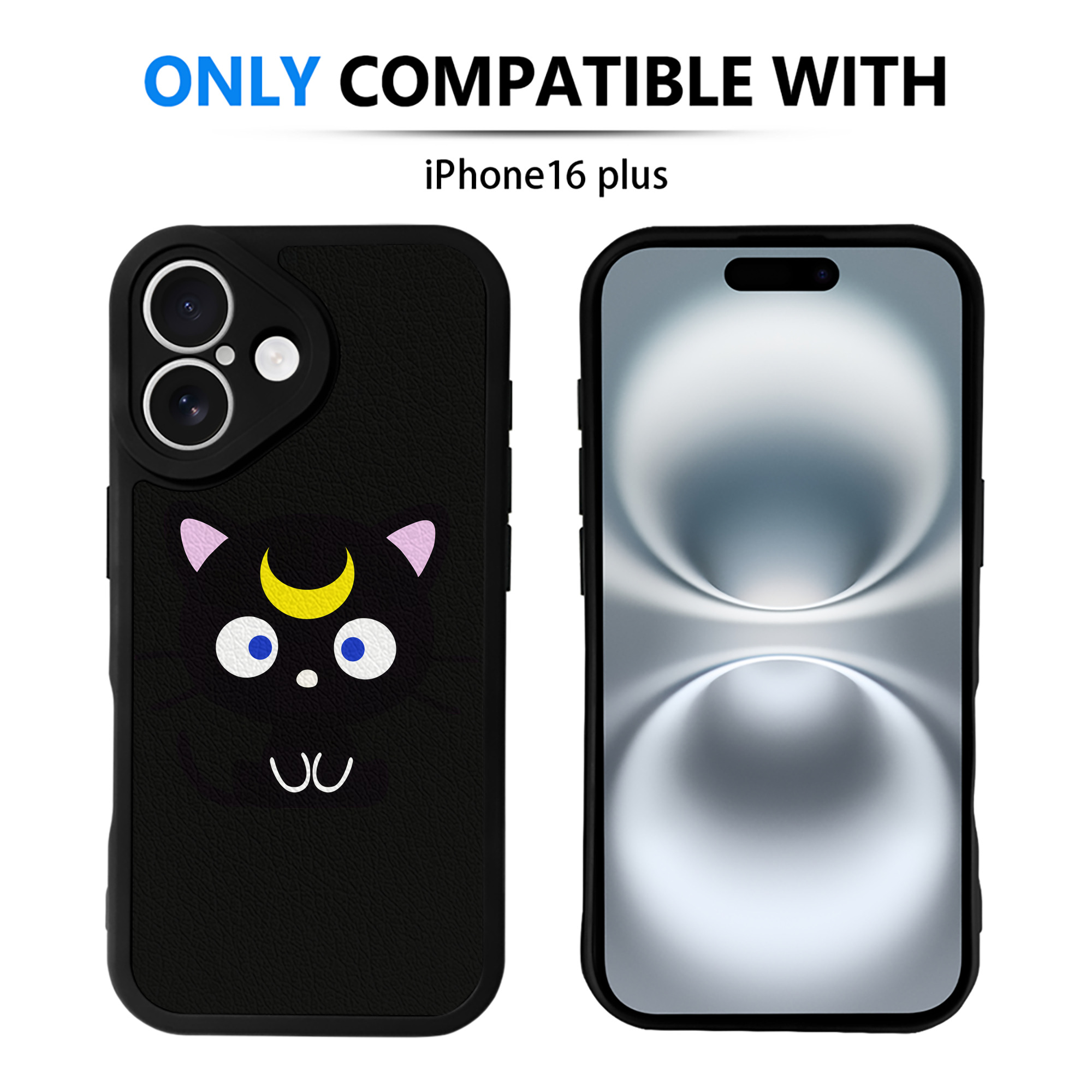 （画像用） 美少女戦士セーラームーン Sailor Moon 【iPhone 16シリーズ対応】シリコンスマホケース（レザー調） 材質：シリコン